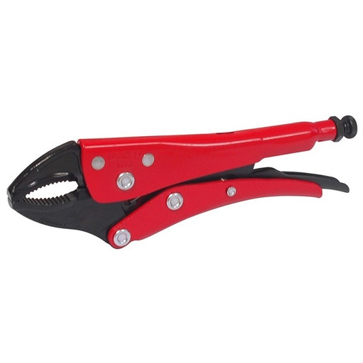[4073] Pinza de presión quijada curva con corta alambre 7"uso pesado