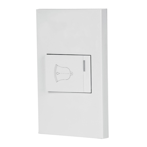 [PA-TI-EB] Placa armada 1 interruptor de timbre,1.5mod, EspaÒola,blanco