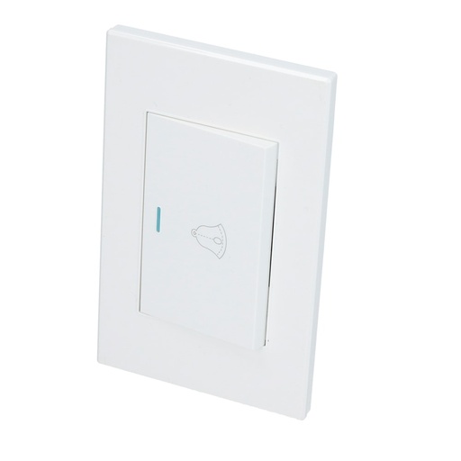 [P618B] Placa con Timbre 1/1 color blanco