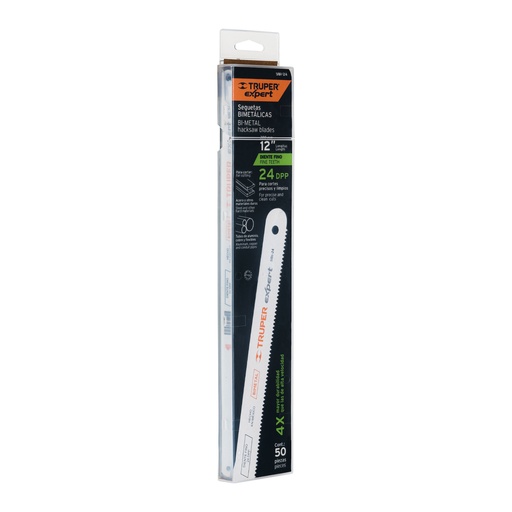[SBI-24] Segueta bimet·lica para arco, 24 dpp, estuche con 50 pzas