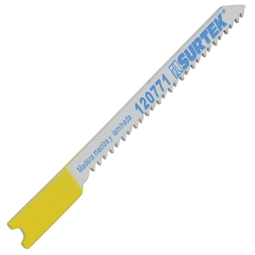[120771] Segueta para sierra caladora 14 dientes por pulgada zanco "T" (5 piezas)