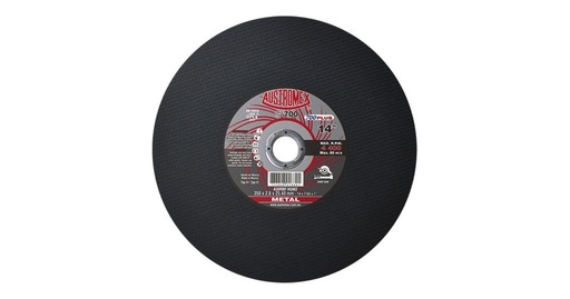 [AUS700] DISCO PARA CORTE DE METAL, HUECOS C/ REFUERSOS LATERALES 14"X7/64"X1  700  AUSTROMEX 